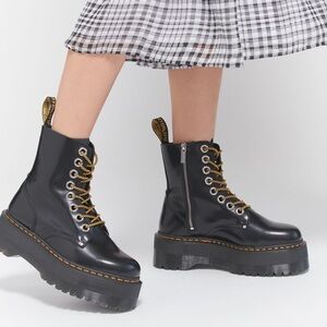 Dr. Martens Black Platform Boots NWT